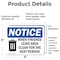 Signmission When Finished Leave Area Clean Sign With Symbol, 5 in W x Rectangle, Vinyl Decal OS-2PACK-NS-D-35-L-19045 - alternate 5